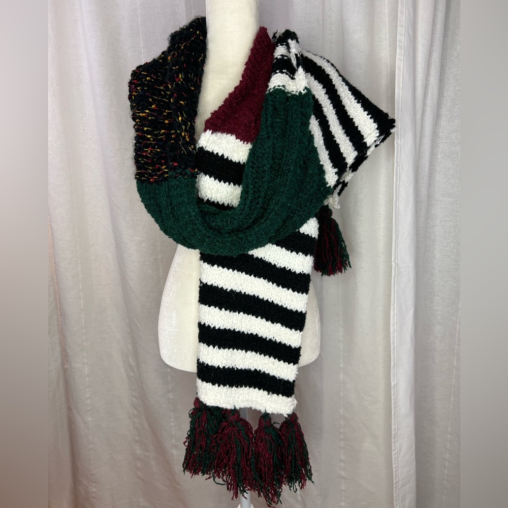 Free People Nova Stripe Tassel Scarf